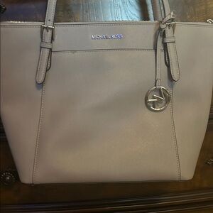 Michael Kors Light Gray Tote Bag